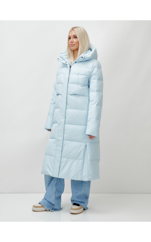 Тёплый длинный пуховик для молодёжи
