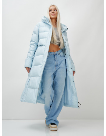 Тёплый длинный пуховик для молодёжи