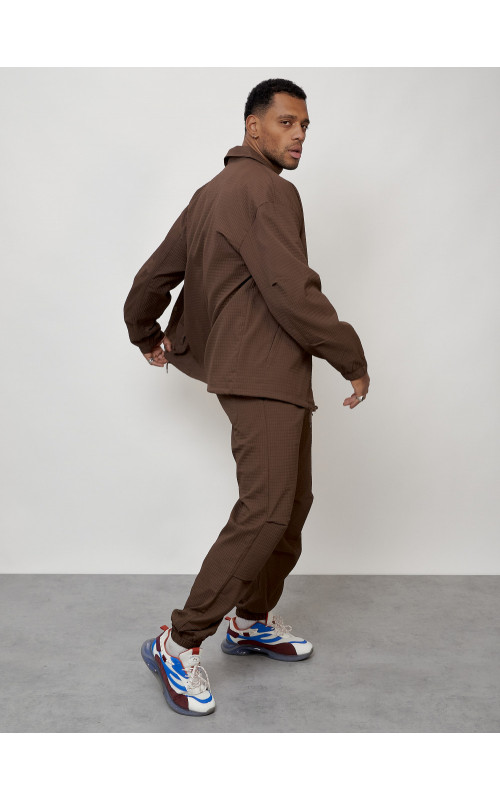 Мужской спортивный костюм для активного отдыха, коричневый. в Тюмени