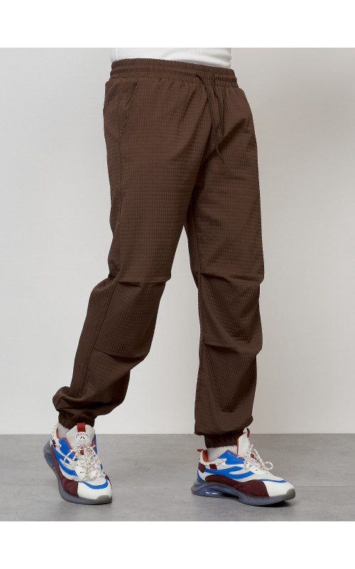 Мужской спортивный костюм для активного отдыха, коричневый. в Тюмени