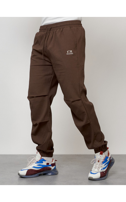 Мужской спортивный костюм для активного отдыха, коричневый. в Тюмени