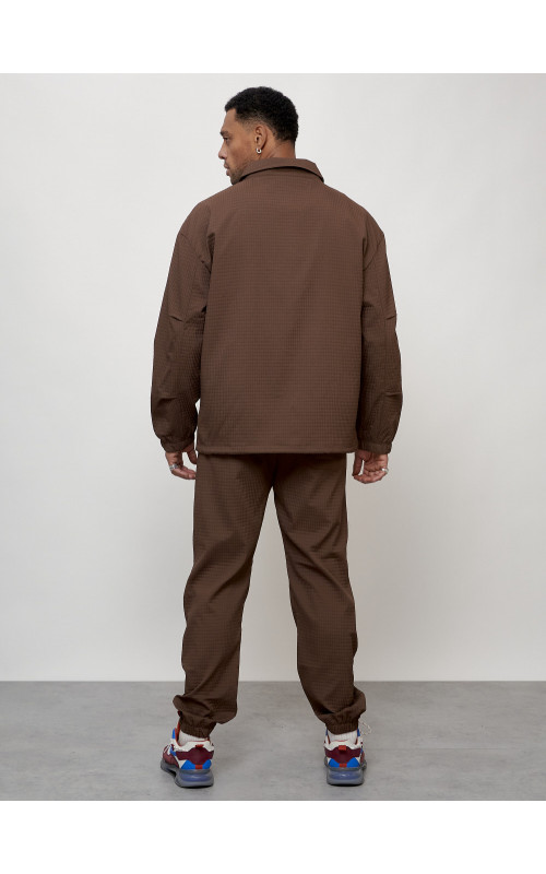 Мужской спортивный костюм для активного отдыха, коричневый. в Тюмени