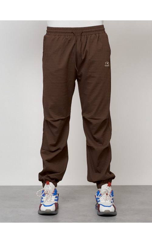 Мужской спортивный костюм для активного отдыха, коричневый. в Тюмени