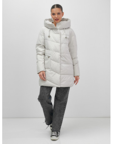 Утеплённая женская куртка с капюшоном для осени и зимы.