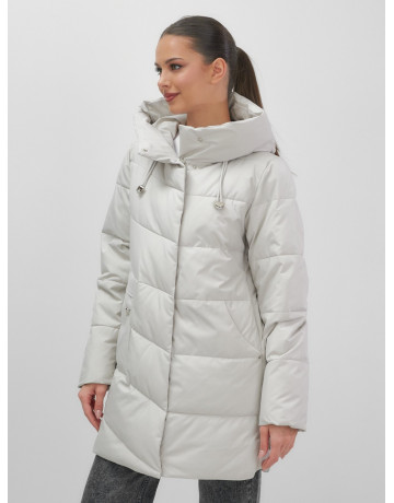 Утеплённая женская куртка с капюшоном для осени и зимы.