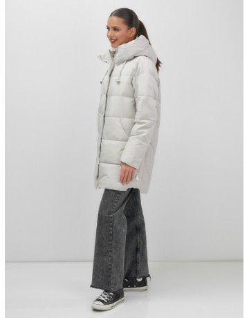 Утеплённая женская куртка с капюшоном для осени и зимы.