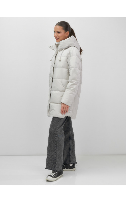 Утеплённая женская куртка с капюшоном для осени и зимы.