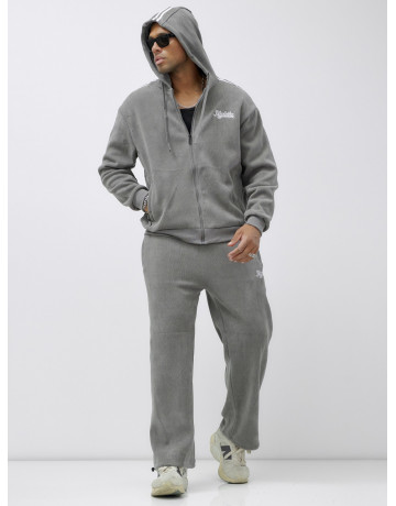 Мужской демисезонный спортивный костюм на флисе, серый, для спорта. в Тюмени