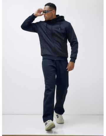 Мужской зимний спортивный костюм с начёсом, тёмно-синий, для спорта. в Тюмени