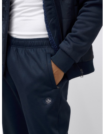 Мужской зимний спортивный костюм с начёсом, тёмно-синий, для спорта. в Тюмени