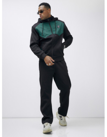 Мужской зимний спортивный костюм с начёсом, зелёный, для активного отдыха в Тюмени