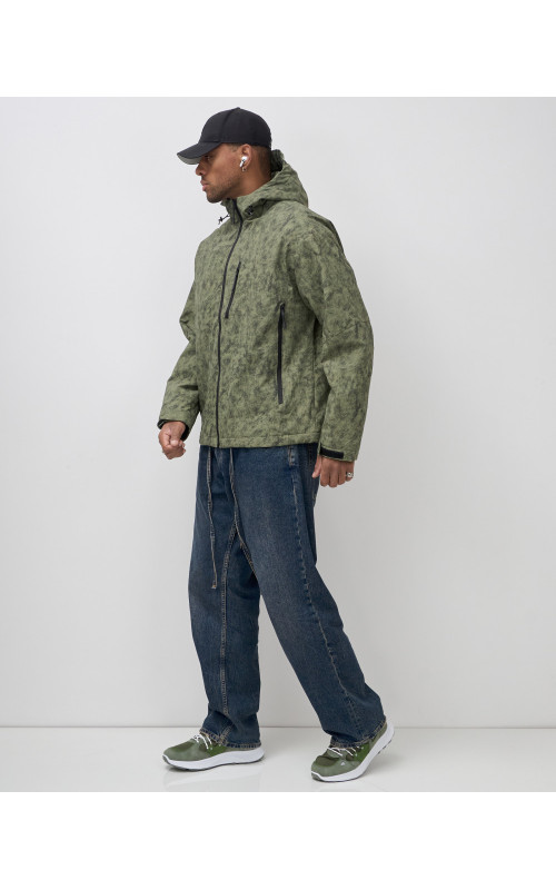 Мужская спортивная куртка весна-осень, цвет хаки, для активного отдыха в Тюмени