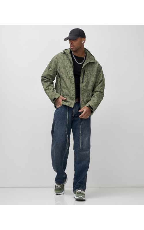 Мужская спортивная куртка весна-осень, цвет хаки, для активного отдыха в Тюмени