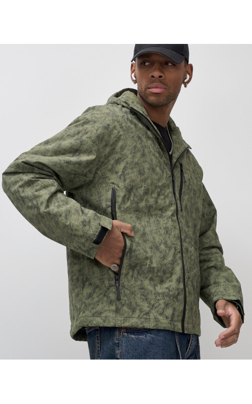 Мужская спортивная куртка весна-осень, цвет хаки, для активного отдыха в Тюмени