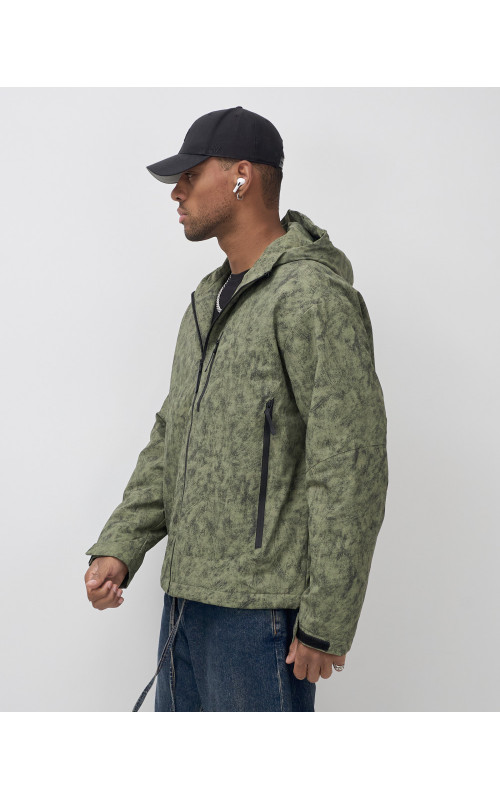 Мужская спортивная куртка весна-осень, цвет хаки, для активного отдыха в Тюмени