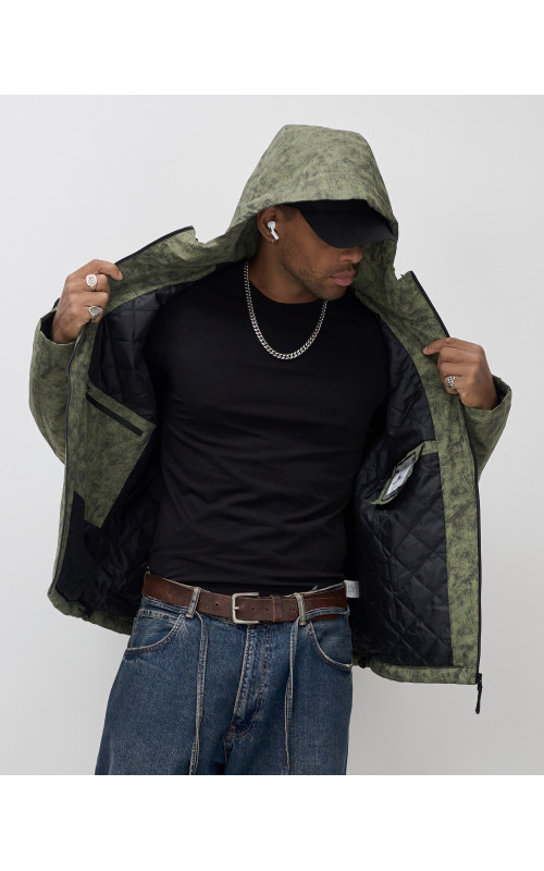 Мужская спортивная куртка весна-осень, цвет хаки, для активного отдыха в Тюмени