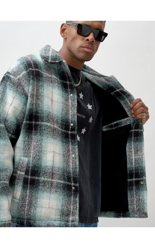 Ворсистая шерстяная куртка-рубашка для комфортных прогулок (S-3XL)