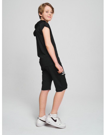 Летний спортивный костюм для мальчика с капюшоном