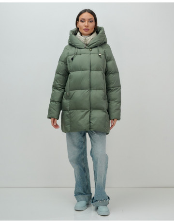 Женская зимняя куртка с капюшоном, размер 48–56.