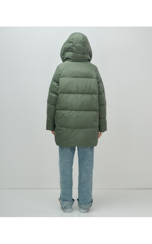 Женская зимняя куртка с капюшоном, размер 48–56.