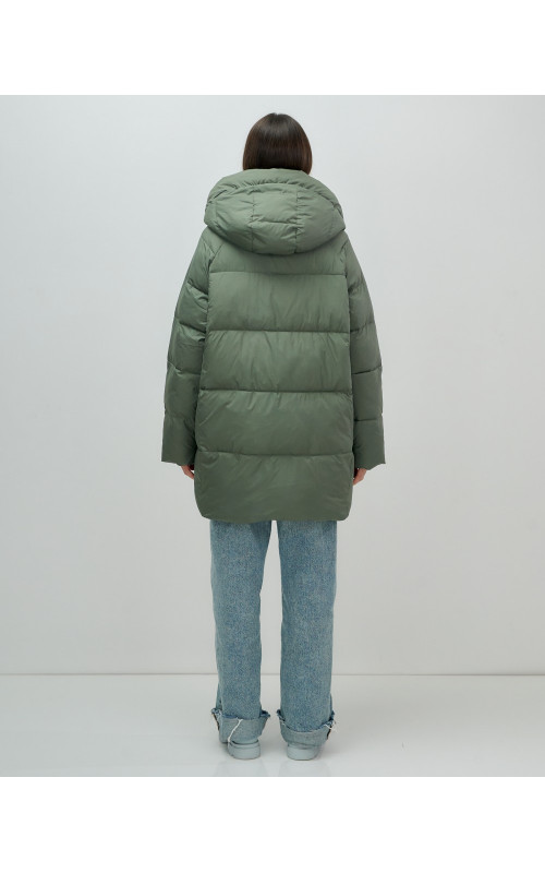 Женская зимняя куртка с капюшоном, размер 48–56.