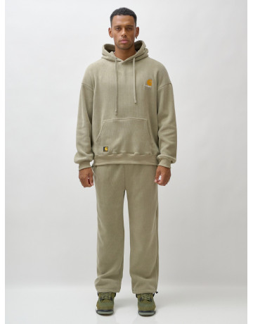 Мужской демисезонный спортивный костюм на флисе, светло-зелёный. в Тюмени