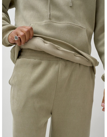 Мужской демисезонный спортивный костюм на флисе, светло-зелёный. в Тюмени