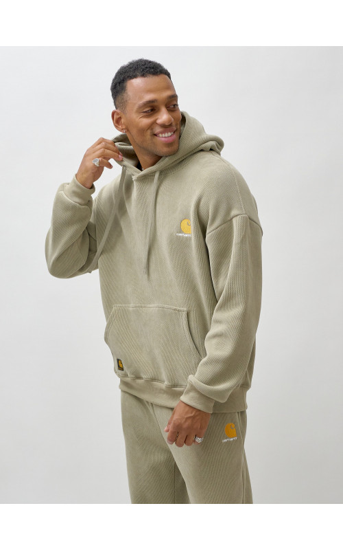 Мужской демисезонный спортивный костюм на флисе, светло-зелёный. в Тюмени