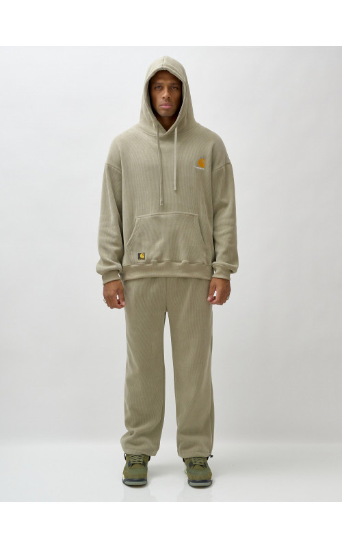 Мужской демисезонный спортивный костюм на флисе, светло-зелёный. в Тюмени