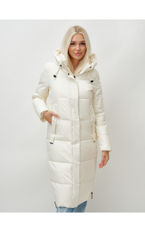 Зимний женский пуховик с капюшоном