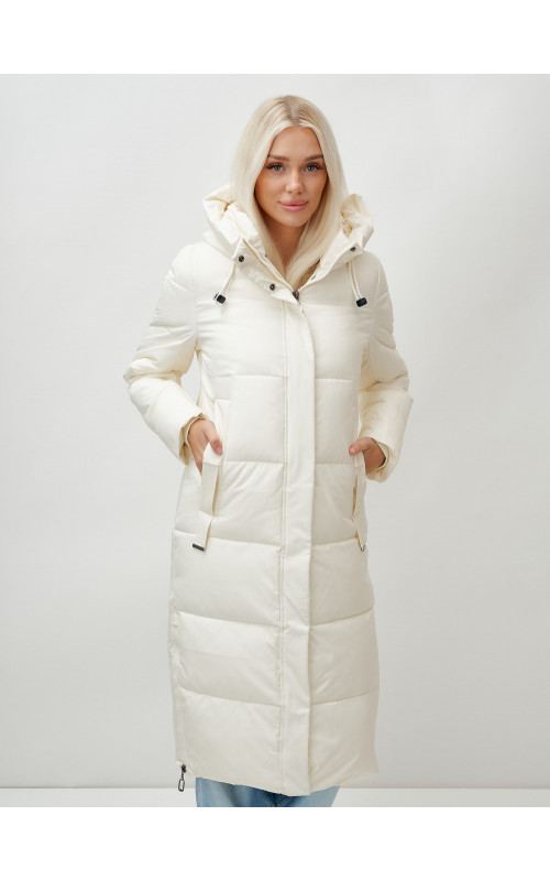 Зимний женский пуховик с капюшоном