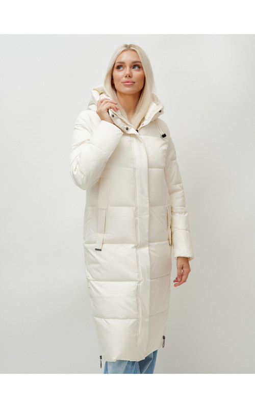 Зимний женский пуховик с капюшоном