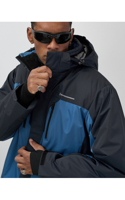 Мужская зимняя горнолыжная куртка синего цвета для спорта. в Тюмени