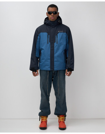 Мужская зимняя горнолыжная куртка синего цвета для спорта. в Тюмени