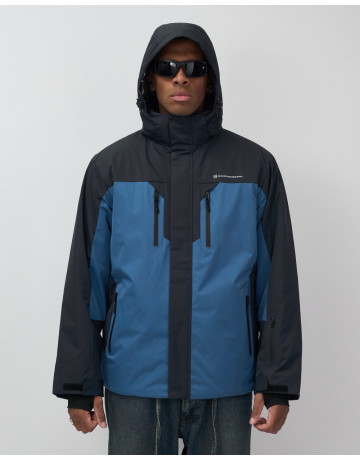 Мужская зимняя горнолыжная куртка синего цвета для спорта. в Тюмени