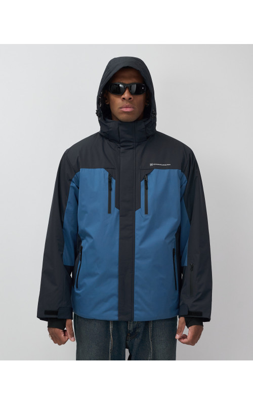 Мужская зимняя горнолыжная куртка синего цвета для спорта. в Тюмени