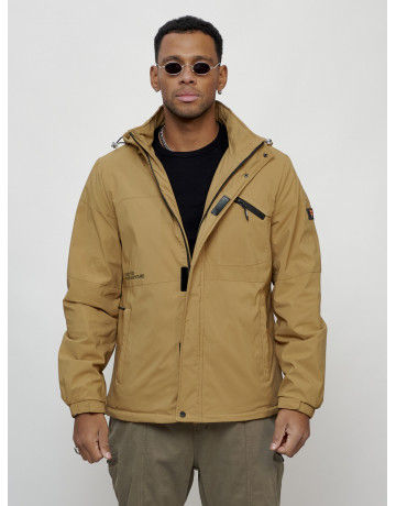 Мужская спортивная куртка с капюшоном, весна, бежевый, для активного отдыха в Тюмени