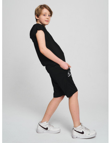 Летний спортивный костюм для мальчика с капюшоном