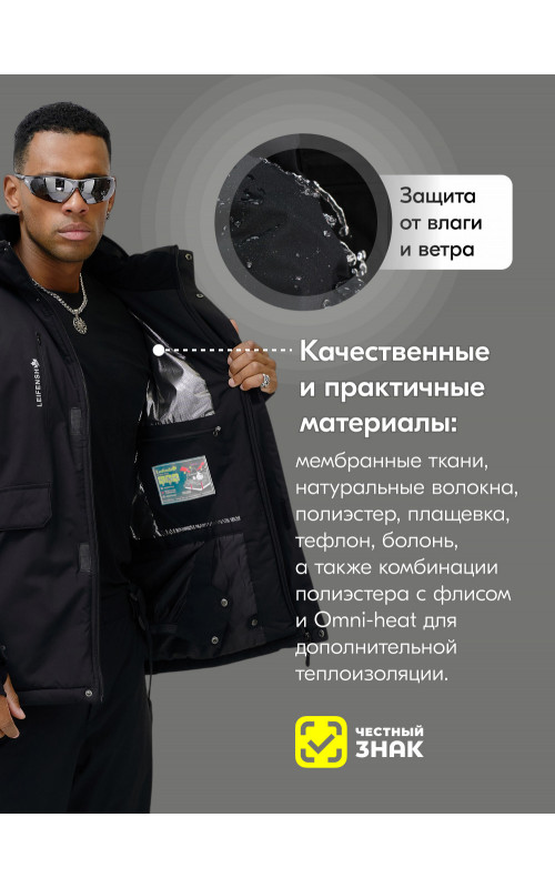 Мужской горнолыжный костюм для комфорта и защиты на склоне