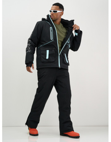 Мужской горнолыжный костюм: куртка и полукомбинезон для зимних видов спорта