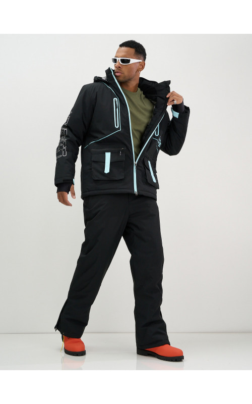 Мужской горнолыжный костюм: куртка и полукомбинезон для зимних видов спорта