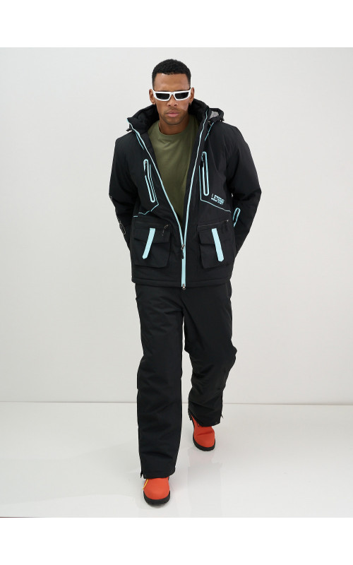 Мужской горнолыжный костюм: куртка и полукомбинезон для зимних видов спорта