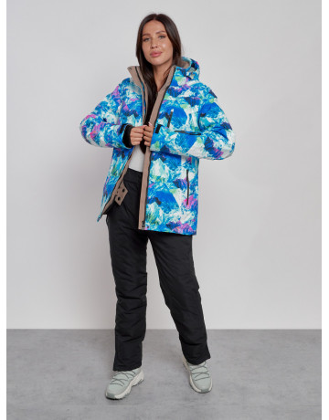 Женский горнолыжный костюм синего цвета для зимы в Тюмени