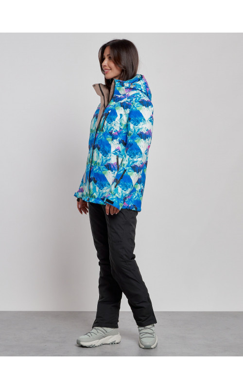 Женский горнолыжный костюм синего цвета для зимы в Тюмени