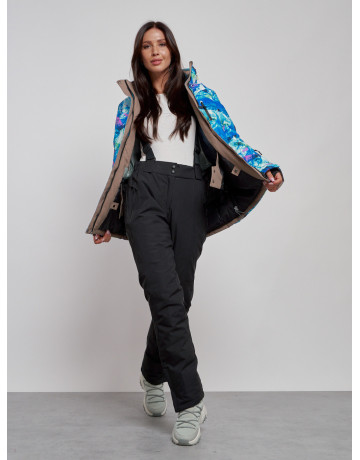 Женский горнолыжный костюм синего цвета для зимы в Тюмени