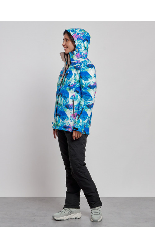 Женский горнолыжный костюм синего цвета для зимы в Тюмени