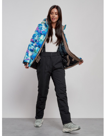 Женский горнолыжный костюм синего цвета для зимы в Тюмени