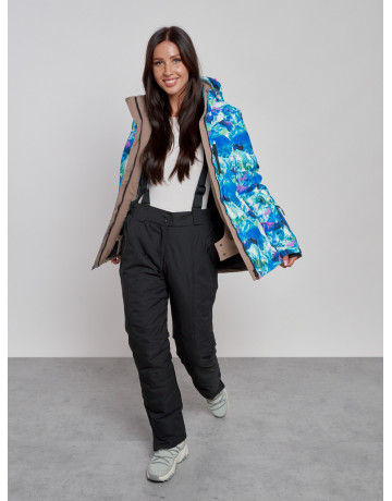 Женский горнолыжный костюм синего цвета для зимы в Тюмени