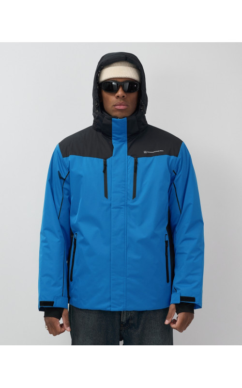Мужская горнолыжная куртка, голубой, для зимних видов спорта в Тюмени