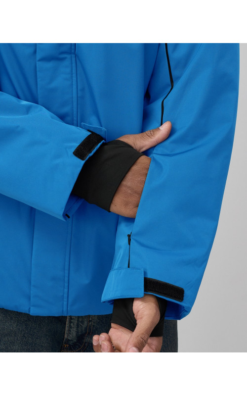 Мужская горнолыжная куртка, голубой, для зимних видов спорта в Тюмени